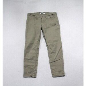 Levi's Women Tan Chino Pants 524 Skinny Casual Size 32